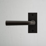 Puxador de porta Apsley com espelho curto (fixo) – Bronze